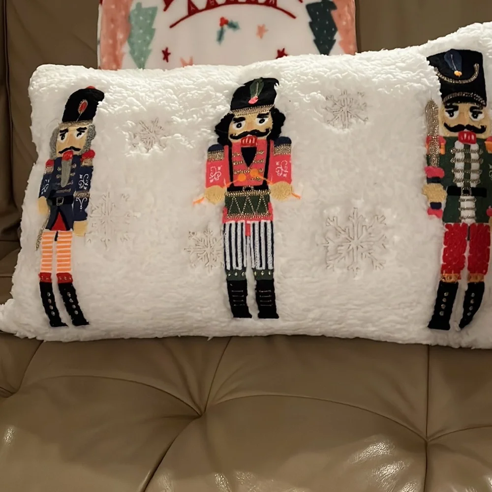 Sherpa Nutcracker Pillow